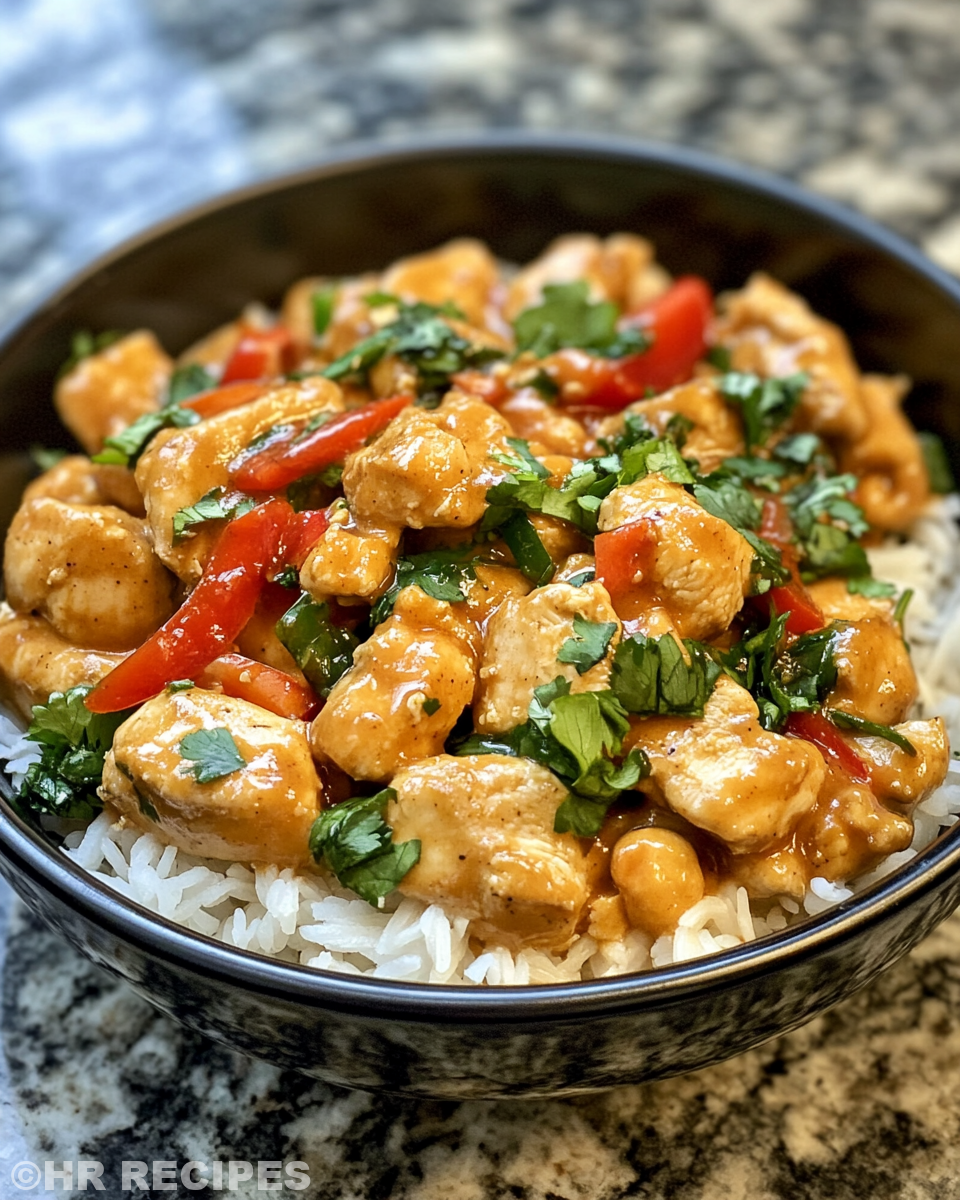 Serving of Thai Crunch Salad garnished with herbs, peanuts, and sesame seeds