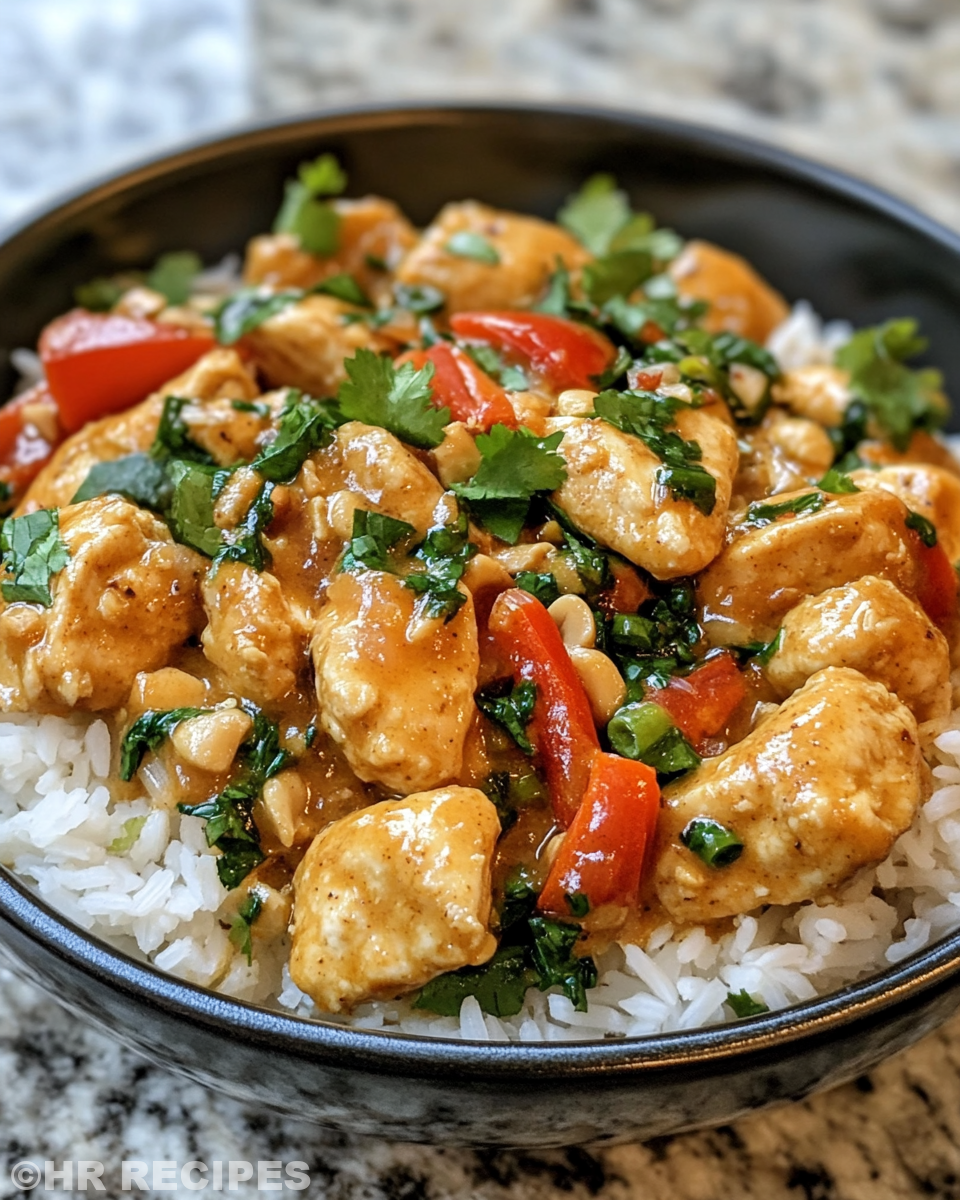 Fresh vibrant Thai Crunch Salad served with peanut dressing