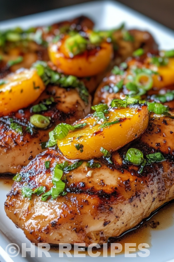 Jalapeno Peach Chicken Recipe taken with iphone 15 pro max --iw 2 --ar 4:5 --v 6.1 --raw