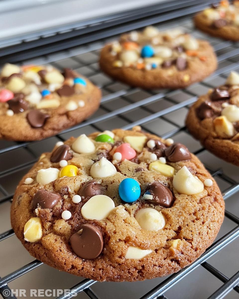 Ingredients mixture for kitchen sink cookies in bowl