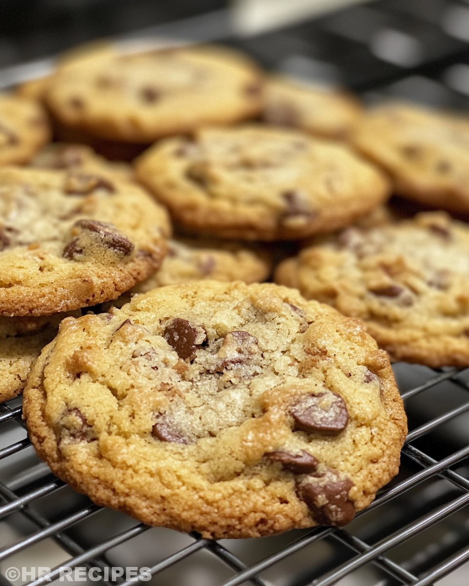 Freshly baked pressure cooker cookies on cooling rack