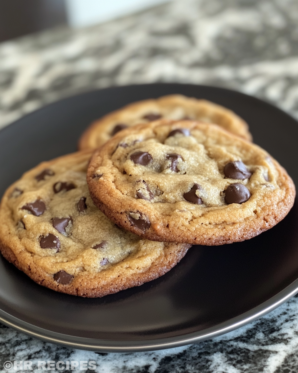 Baking and cooking process of chocolate chip cookies