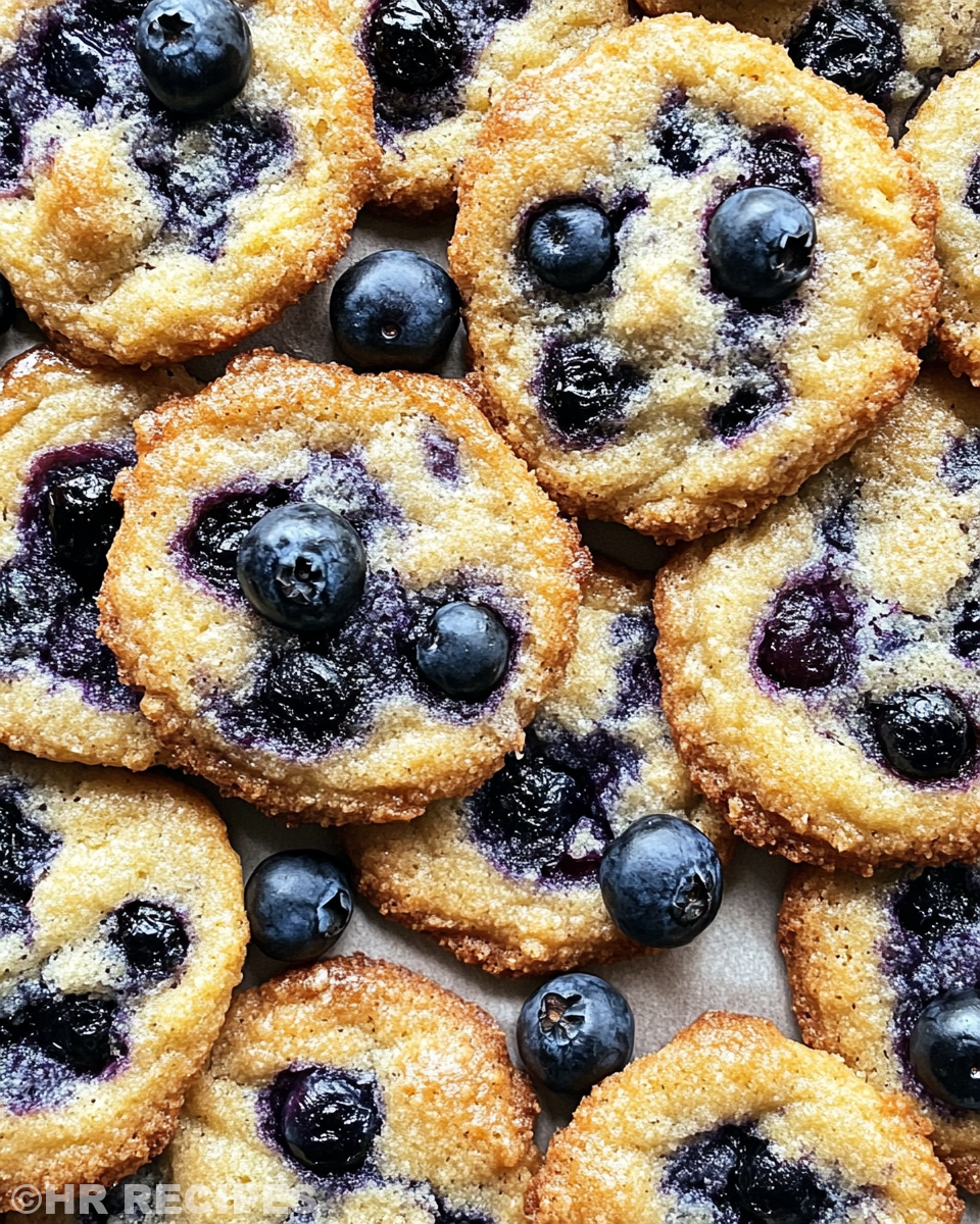 Ingredients for lemon blueberry cookies laid out on counter