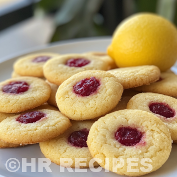 Lemon Cookies With Raspberry Curd taken with iphone 15 pro max --iw 2 --ar 4:5 --v 6.1 --raw