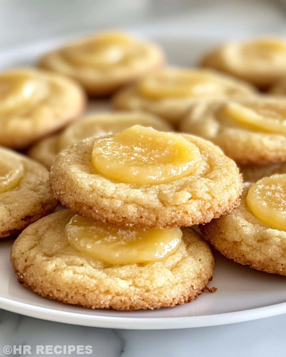 Ingredients for lemon curd cookies laid out elegantly