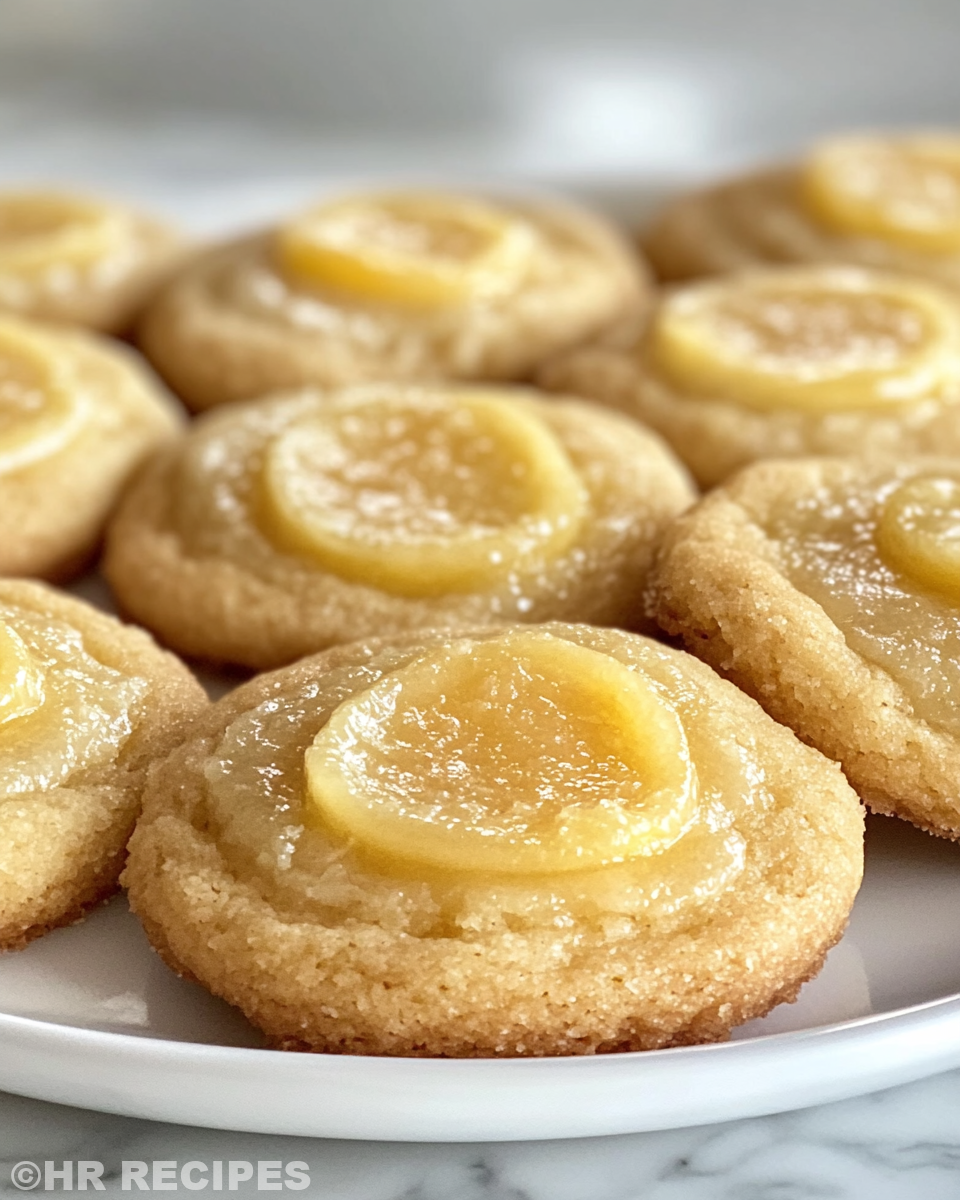 Fresh lemon curd cookies with a buttery crumb just out of the pressure cooker