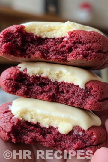 Levain Bakery Style Red Velvet Cookies taken with iphone 15 pro max --iw 2 --ar 4:5 --v 6.1 --raw