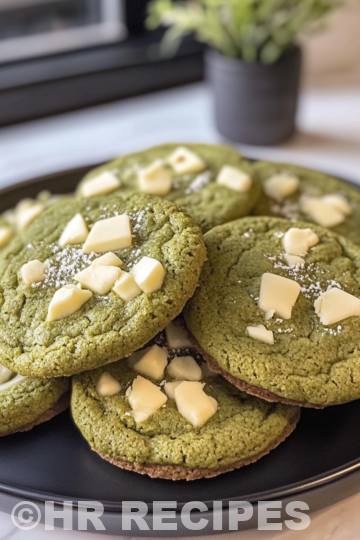 Matcha White Chocolate Cookies taken with iphone 15 pro max --iw 2 --ar 4:5 --v 6.1 --raw