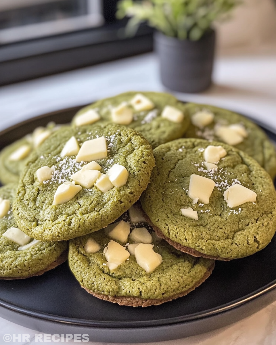 Matcha and white chocolate cookies fresh out of pressure cooker