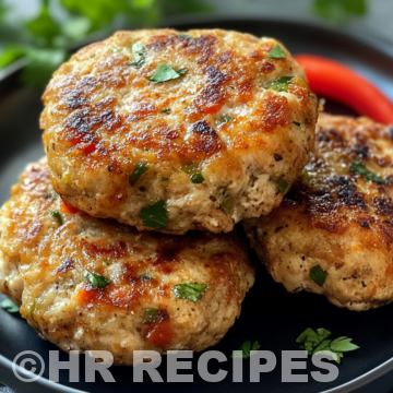 Mediterranean Chicken Patties taken with iphone 15 pro max --iw 2 --ar 4:5 --v 6.1 --raw