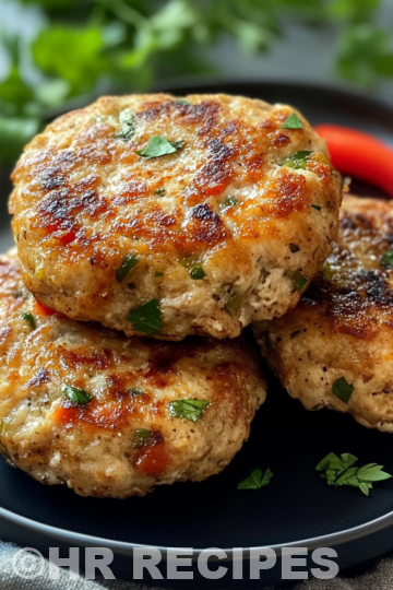 Mediterranean Chicken Patties taken with iphone 15 pro max --iw 2 --ar 4:5 --v 6.1 --raw