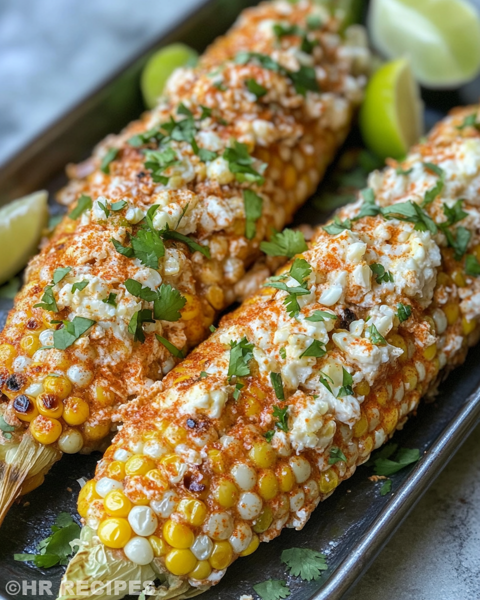 Ingredients for Mexican street corn chicken with spices and toppings