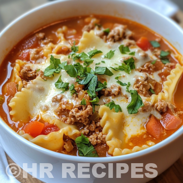 Mouthwatering One Pot Lasagna Soup taken with iphone 15 pro max --iw 2 --ar 4:5 --v 6.1 --raw