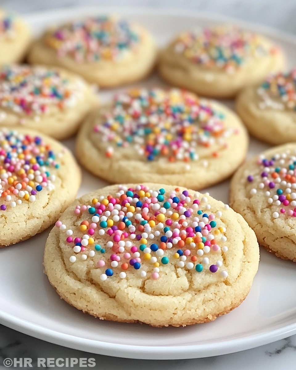 Ingredients and dough discs for no-spread sugar cookies