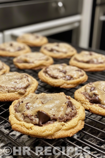 Nutella Stuffed Chocolate Chip Cookies taken with iphone 15 pro max --iw 2 --ar 4:5 --v 6.1 --raw