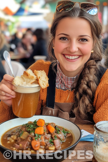 Oktoberfest Stew And Shiny Happy People taken with iphone 15 pro max --iw 2 --ar 4:5 --v 6.1 --raw