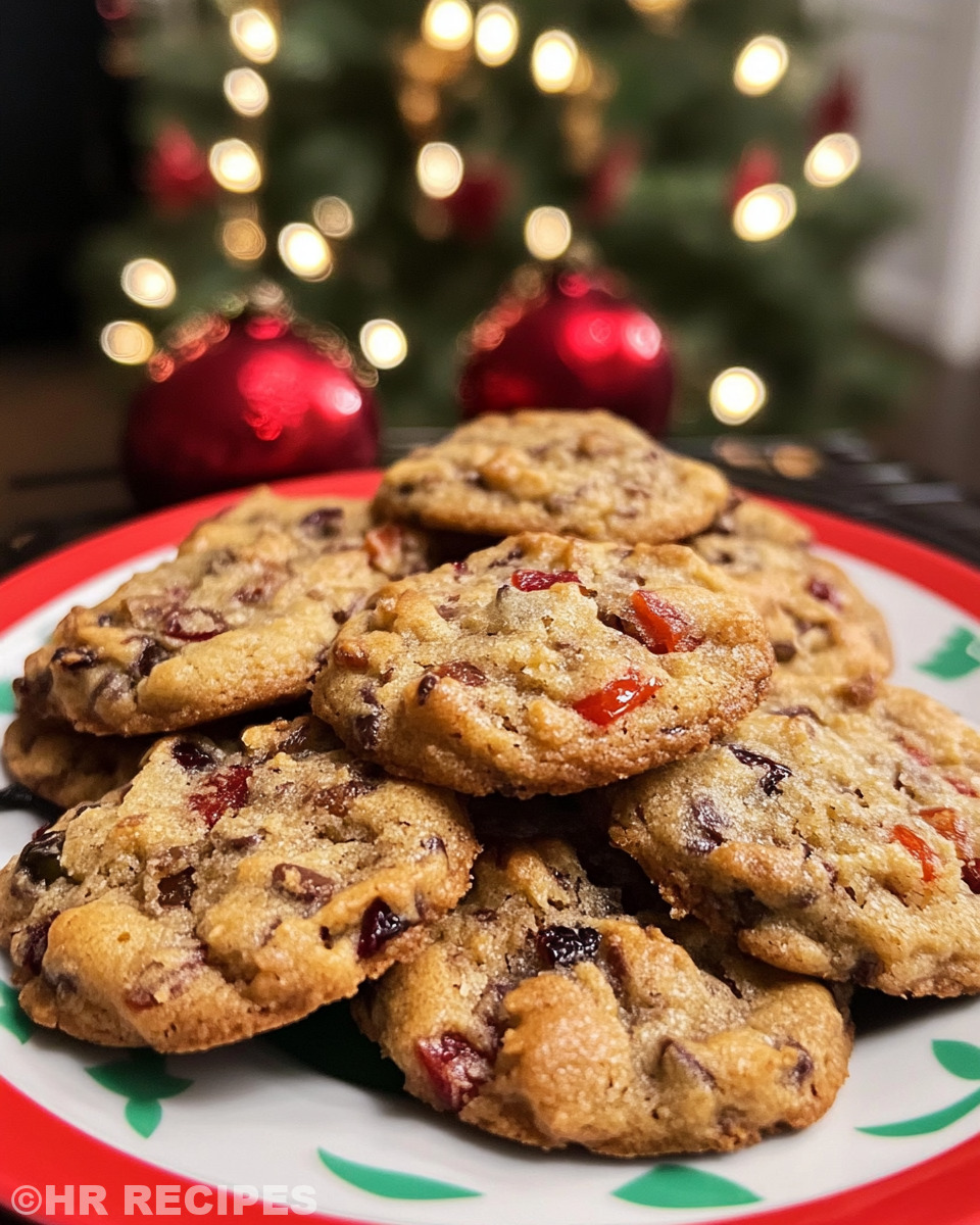 Old fashioned fruitcake cookies fresh out of pressure cooker steaming