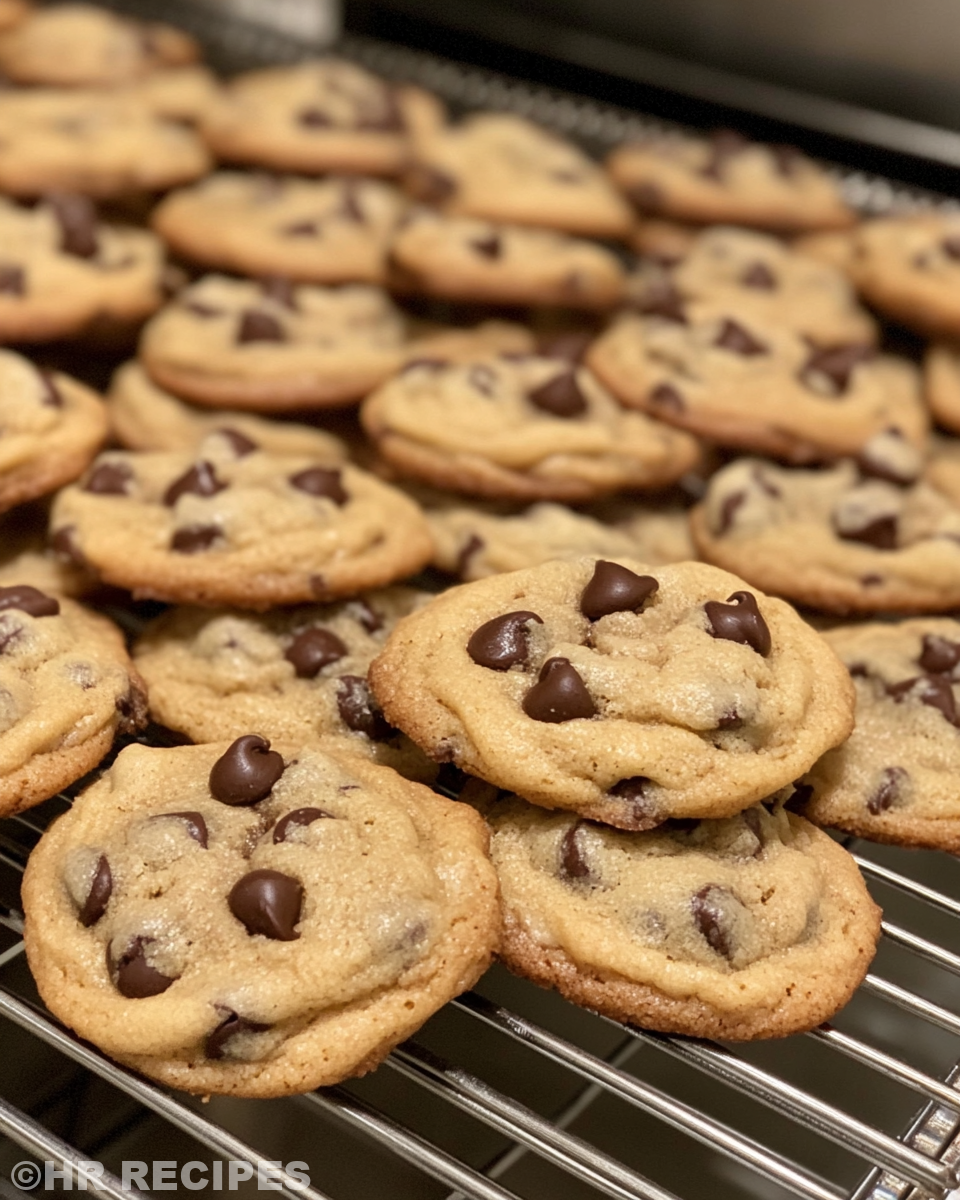 Chocolate chips gently folded into cookie dough