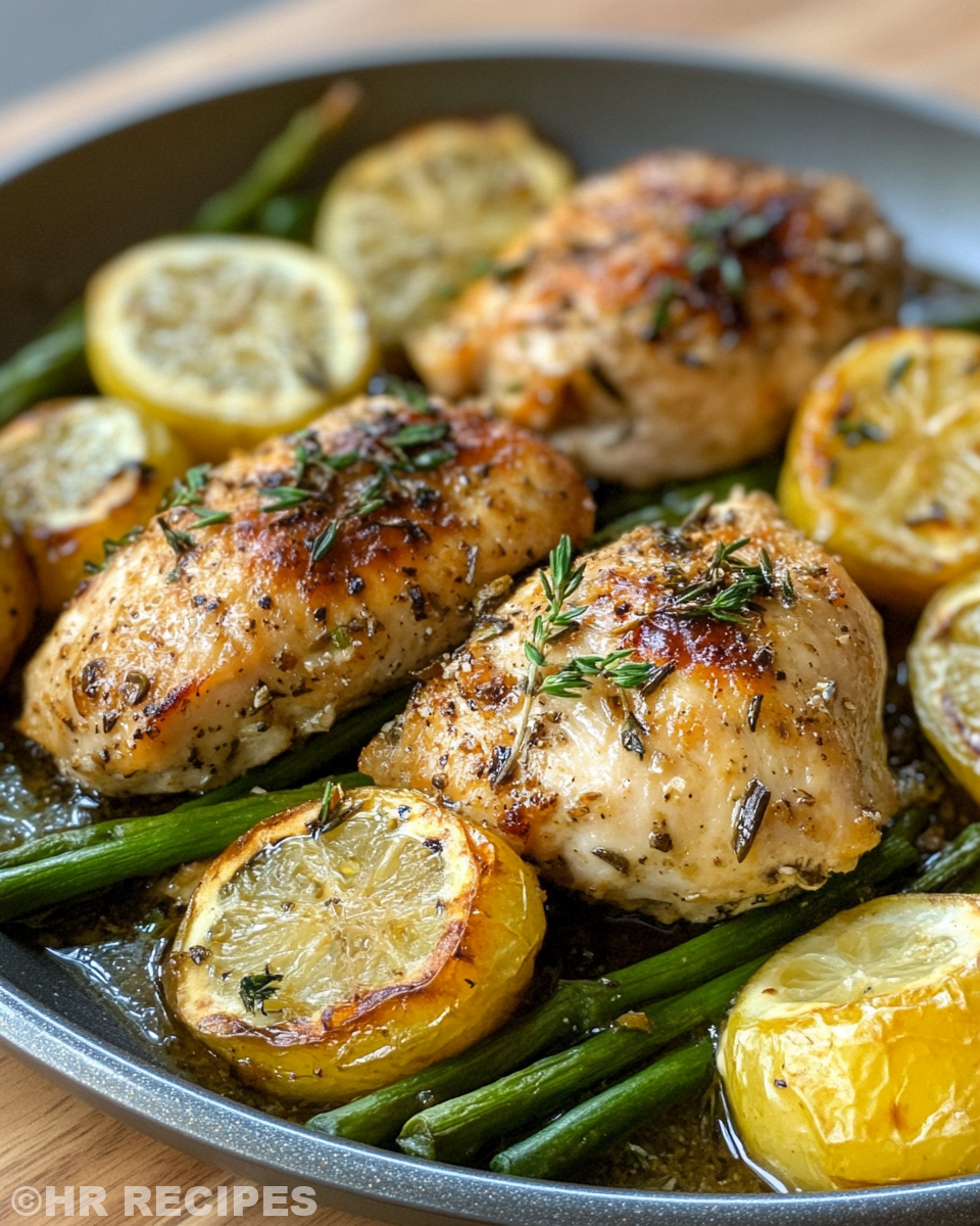 Ingredients for one pan balsamic chicken with garlic, honey, balsamic vinegar