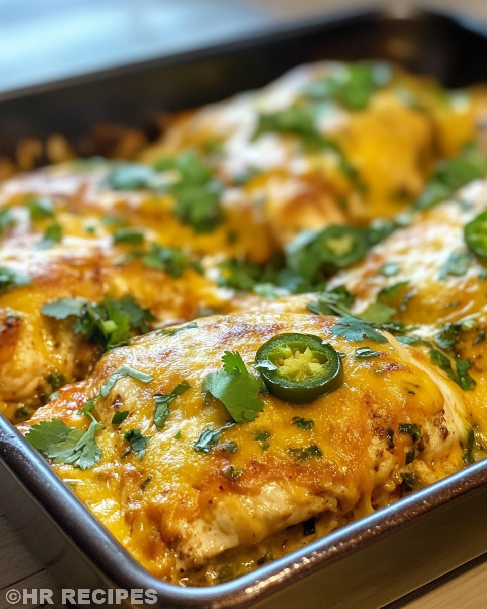 Ingredients and preparation for cheesy jalapeño chicken