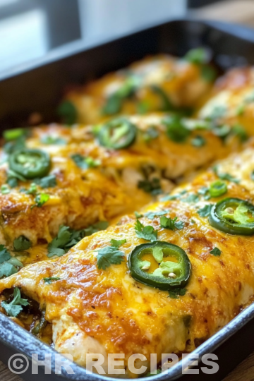 One Pan Cheesy Jalapeno Chicken taken with iphone 15 pro max --iw 2 --ar 4:5 --v 6.1 --raw