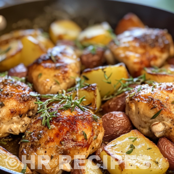 One Pan Chicken And Potatoes taken with iphone 15 pro max --iw 2 --ar 4:5 --v 6.1 --raw