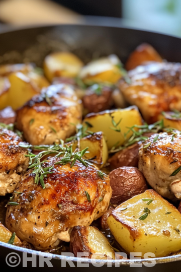 One Pan Chicken And Potatoes taken with iphone 15 pro max --iw 2 --ar 4:5 --v 6.1 --raw