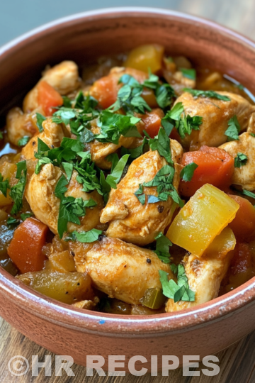 One Pot Moroccan Chicken Stew taken with iphone 15 pro max --iw 2 --ar 4:5 --v 6.1 --raw