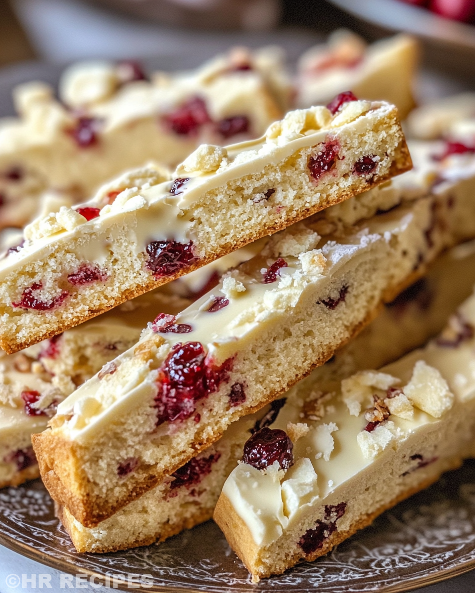 Orange Cranberry White Chocolate Biscotti fresh from pressure cooker