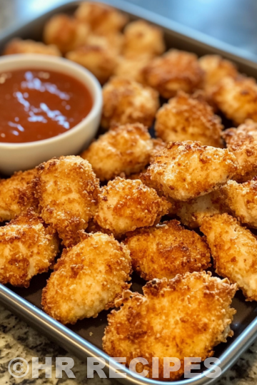 Oven Baked Chicken Bites Recipe taken with iphone 15 pro max --iw 2 --ar 4:5 --v 6.1 --raw