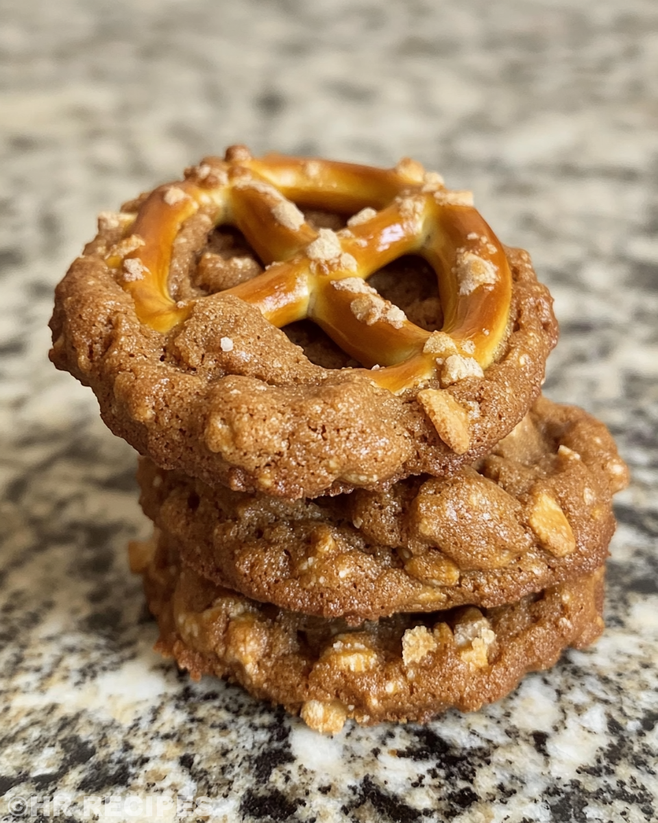Ingredients laid out for peanut butter pretzel cookies