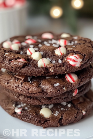 Peppermint Brownie Cookies taken with iphone 15 pro max --iw 2 --ar 4:5 --v 6.1 --raw