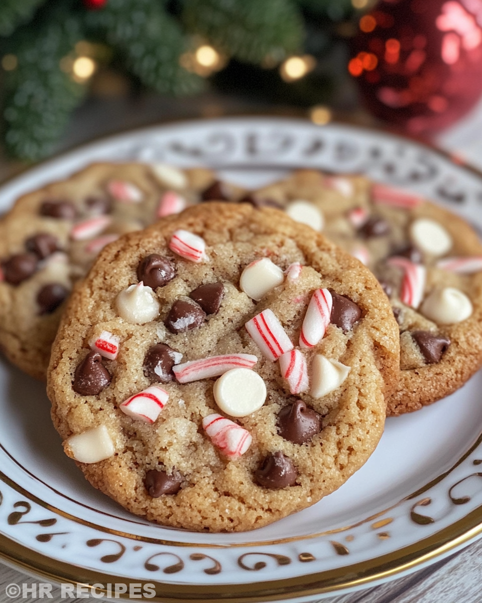 Bowl of cookie dough mixed with peppermint and chocolate chips