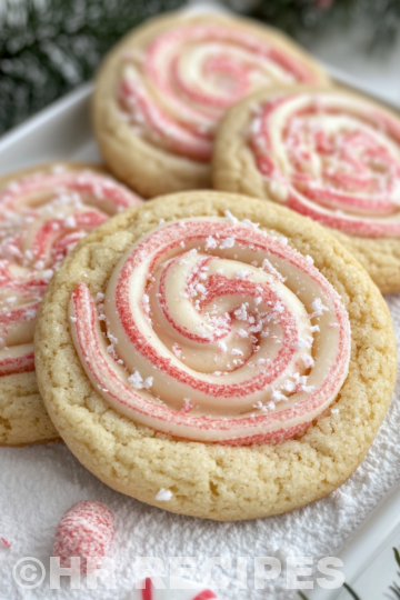 Peppermint Swirl Cookies taken with iphone 15 pro max --iw 2 --ar 4:5 --v 6.1 --raw