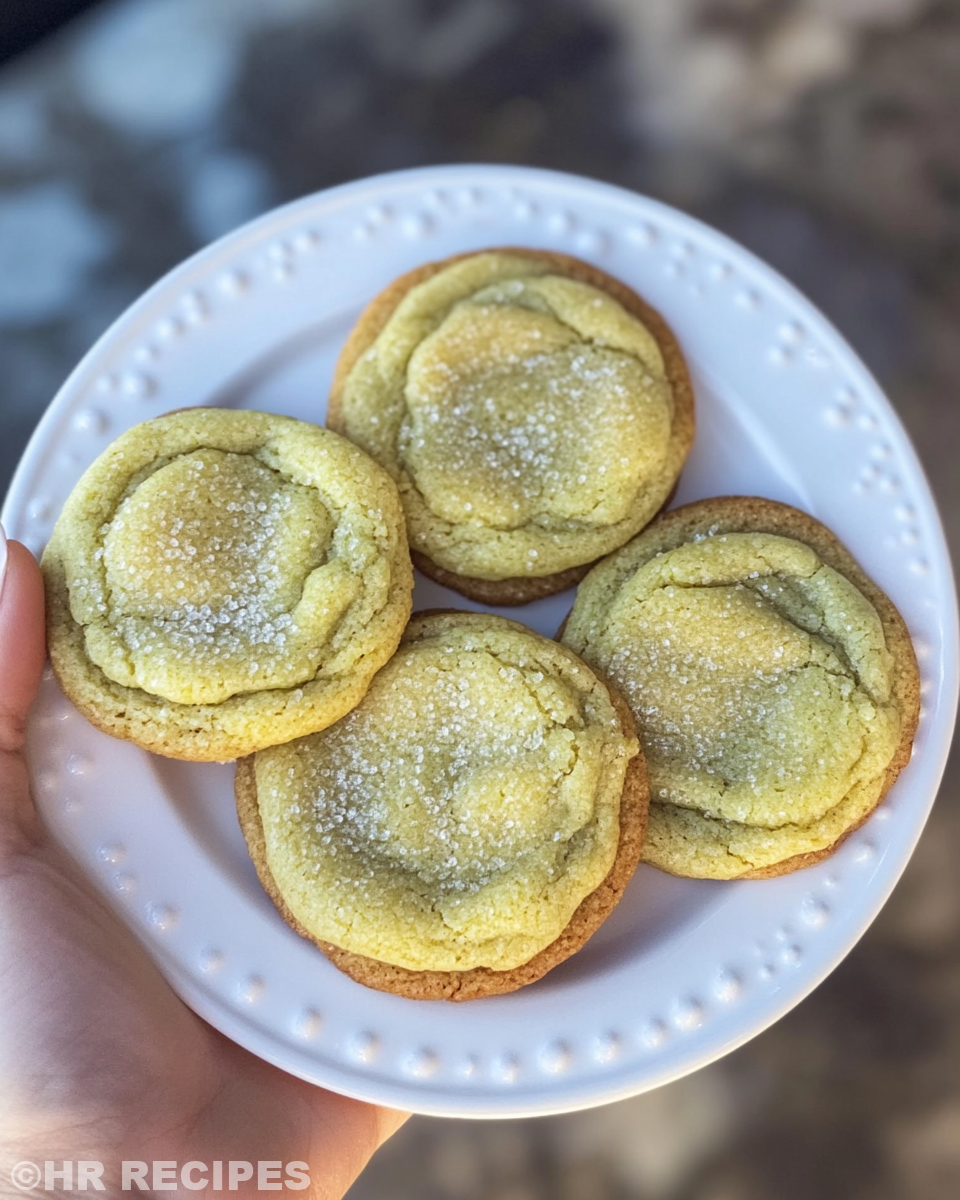 Baked pistachio pudding cookies cooling on rack