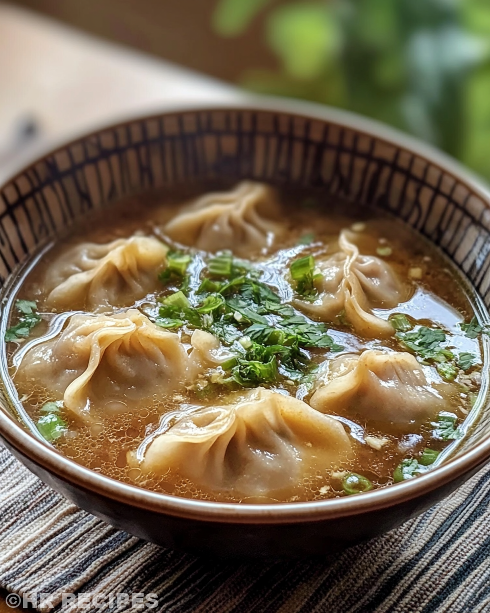 Ingredients for pressure cooker potsticker soup prepared and ready