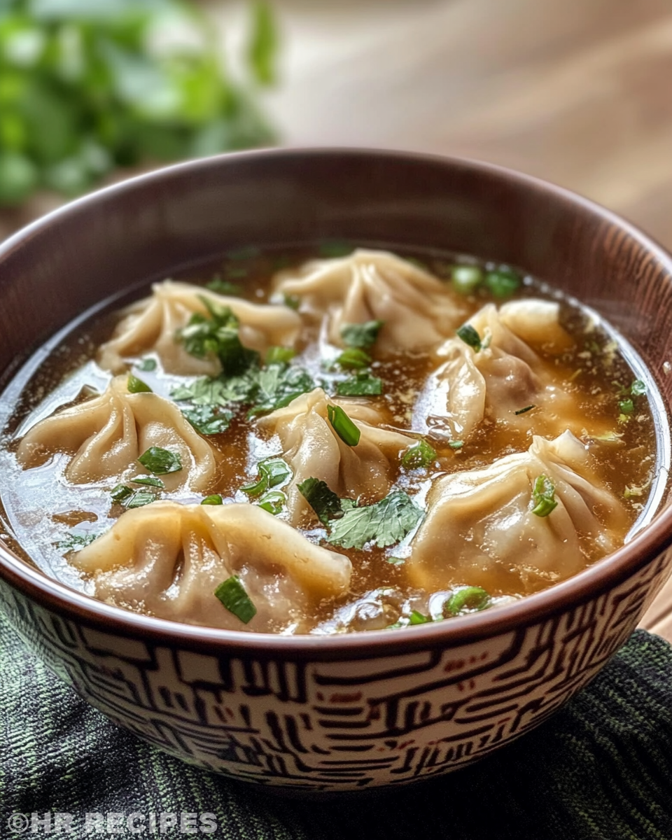 Cooking steps for potsticker soup in a pressure cooker