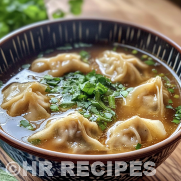 Potsticker Soup taken with iphone 15 pro max --iw 2 --ar 4:5 --v 6.1 --raw