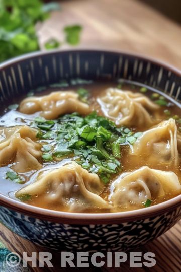 Potsticker Soup taken with iphone 15 pro max --iw 2 --ar 4:5 --v 6.1 --raw