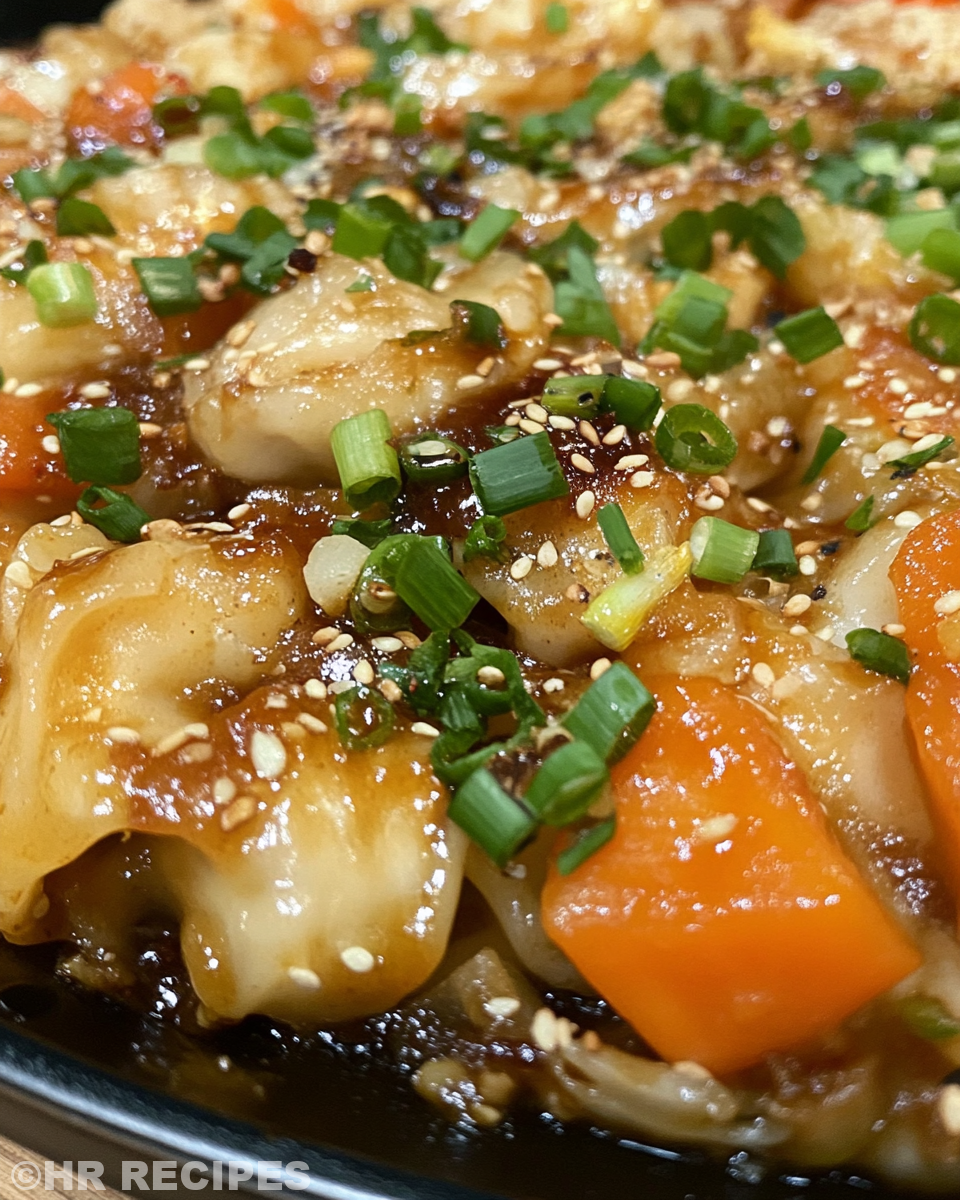 Steam rising from pressure cooker with potstickers inside heat
