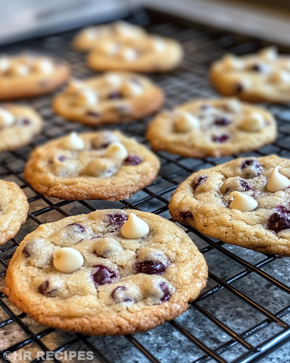 Mixing ingredients for blueberry white chocolate chip cookies in a bowl