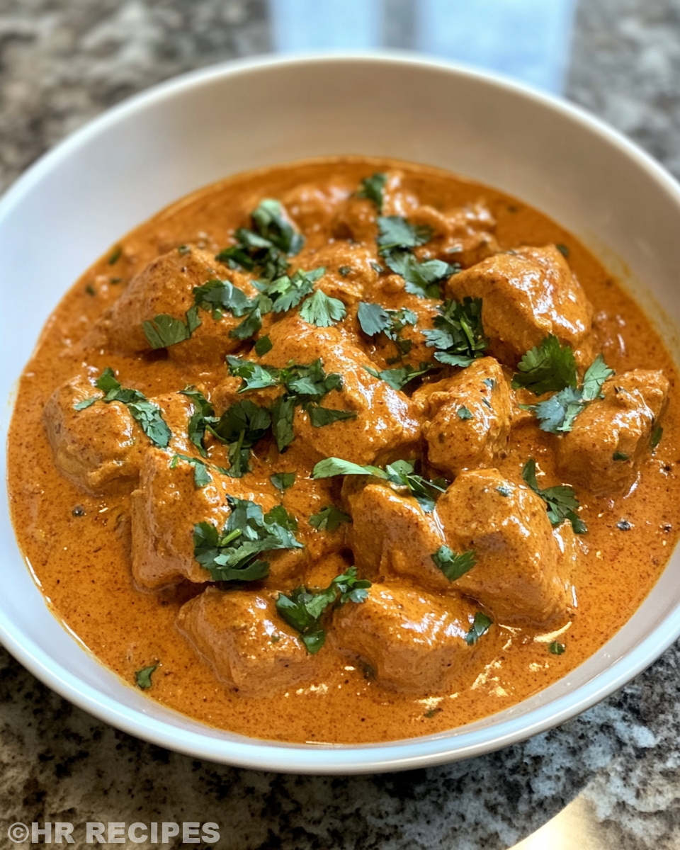 Ingredients laid out for Butter ChickenNagi recipe including spices, chicken, and cream