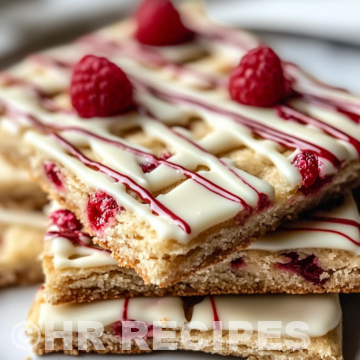 Raspberry Shortbread With White Chocolate Drizzle taken with iphone 15 pro max --iw 2 --ar 4:5 --v 6.1 --raw