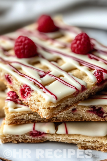 Raspberry Shortbread With White Chocolate Drizzle taken with iphone 15 pro max --iw 2 --ar 4:5 --v 6.1 --raw
