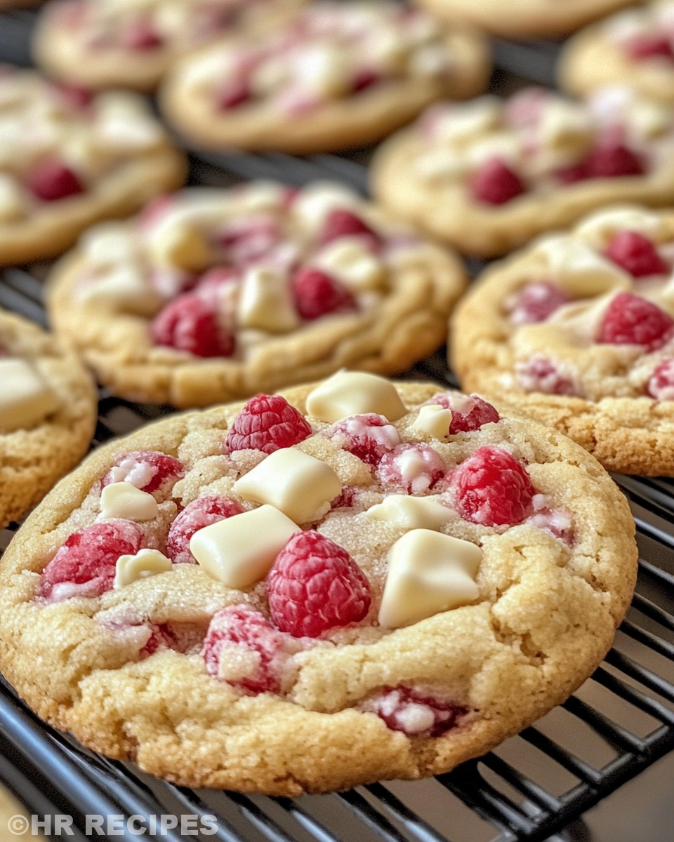 Ingredients for raspberry white chocolate cookies prepared in mixing bowls