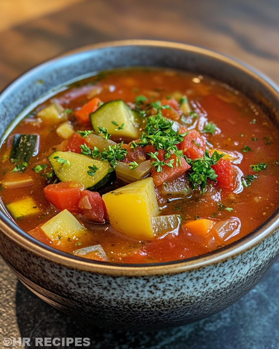 Ingredients including potatoes, leeks, mushrooms and garlic for ratatouille soup