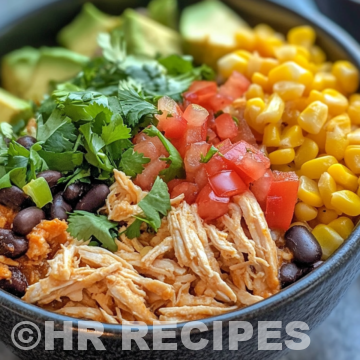 Recipe Slow Cooker Chicken Burrito Bowls taken with iphone 15 pro max --iw 2 --ar 4:5 --v 6.1 --raw