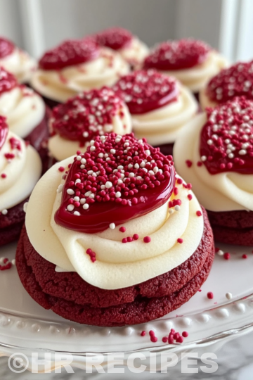 Red Velvet Blossoms Cookies taken with iphone 15 pro max --iw 2 --ar 4:5 --v 6.1 --raw