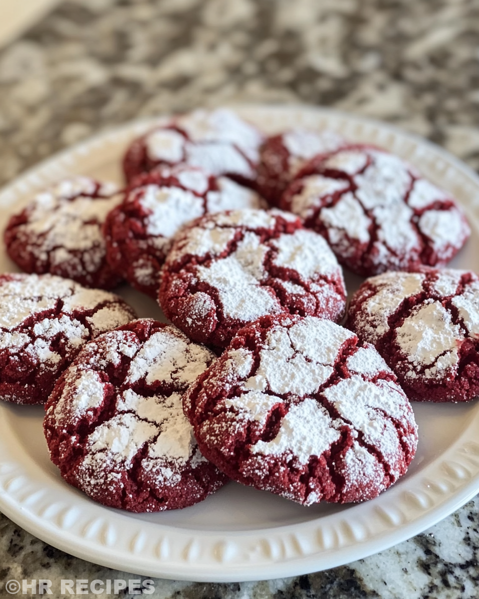 Red velvet crinkle cookie dough mixed and ready for pressure cooker baking