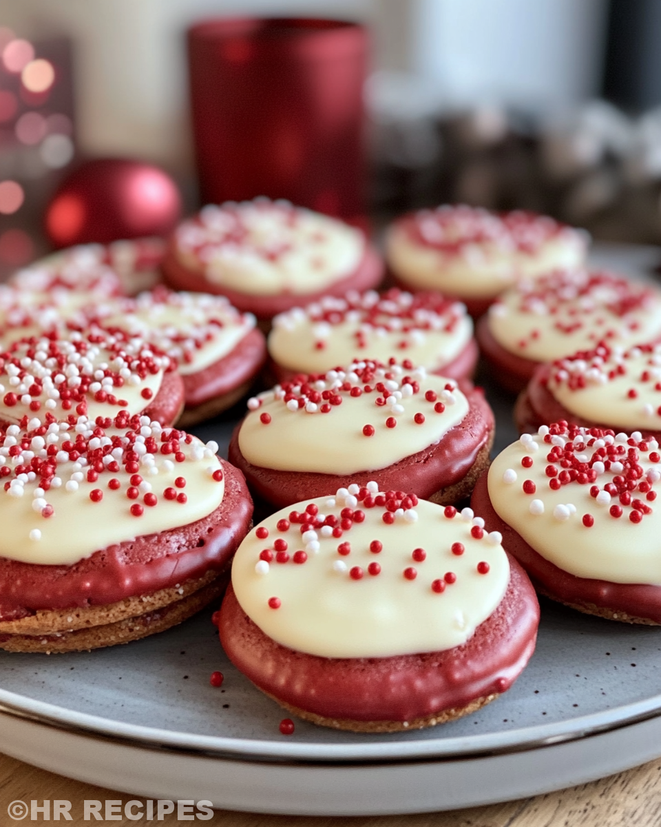 Red Velvet Koekjes with White Chocolate in pressure cooker